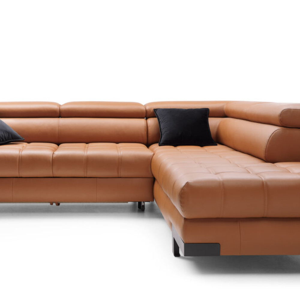 Stūra dīvāns  Selva L “Leather Collection”
