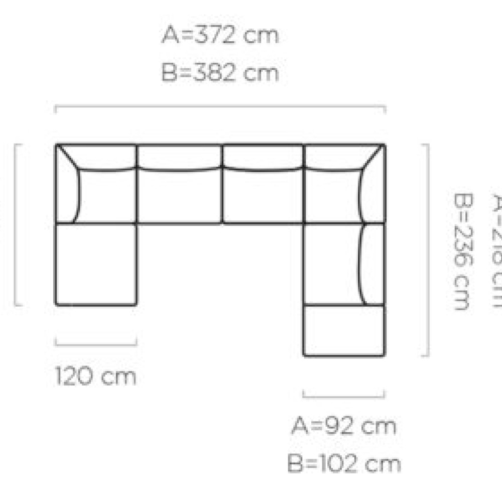 Stūra dīvāns  Candelo XL “Avangarde Collection”