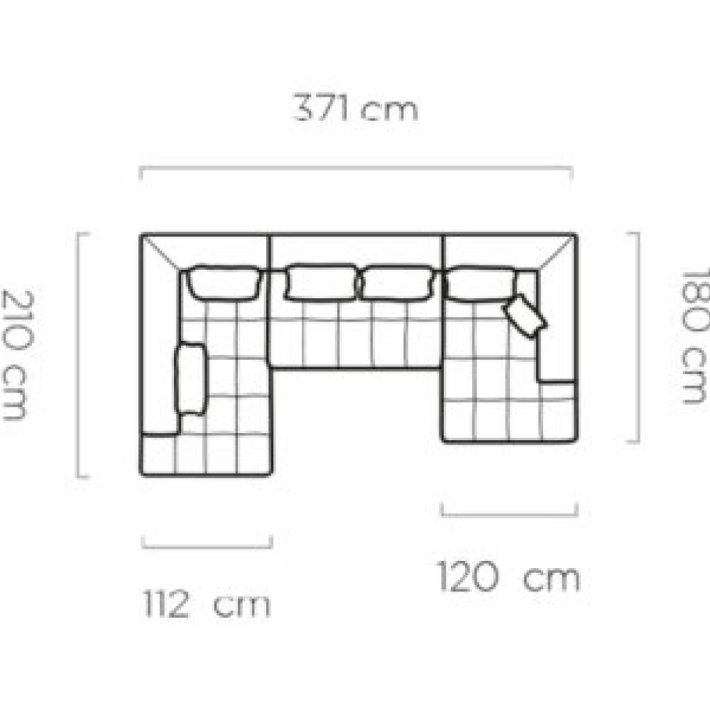 Stūra dīvāns  Magnetic XL “Avangarde Collection”