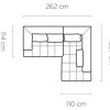 Stūra dīvāns  Montella L “Avangarde Collection”