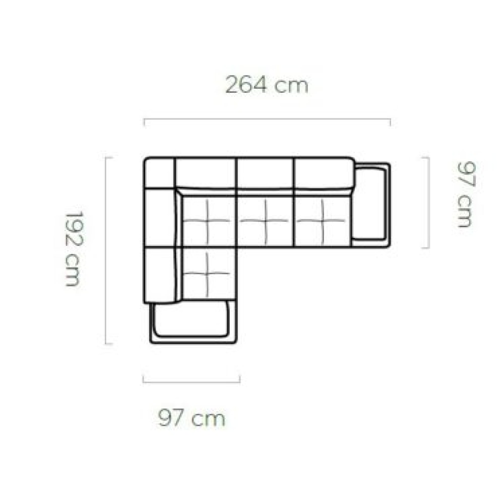 Stūra dīvāns  Emporio L2 “Avangarde Collection”