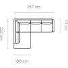 Stūra dīvāns  Mango L “Avangarde Collection”