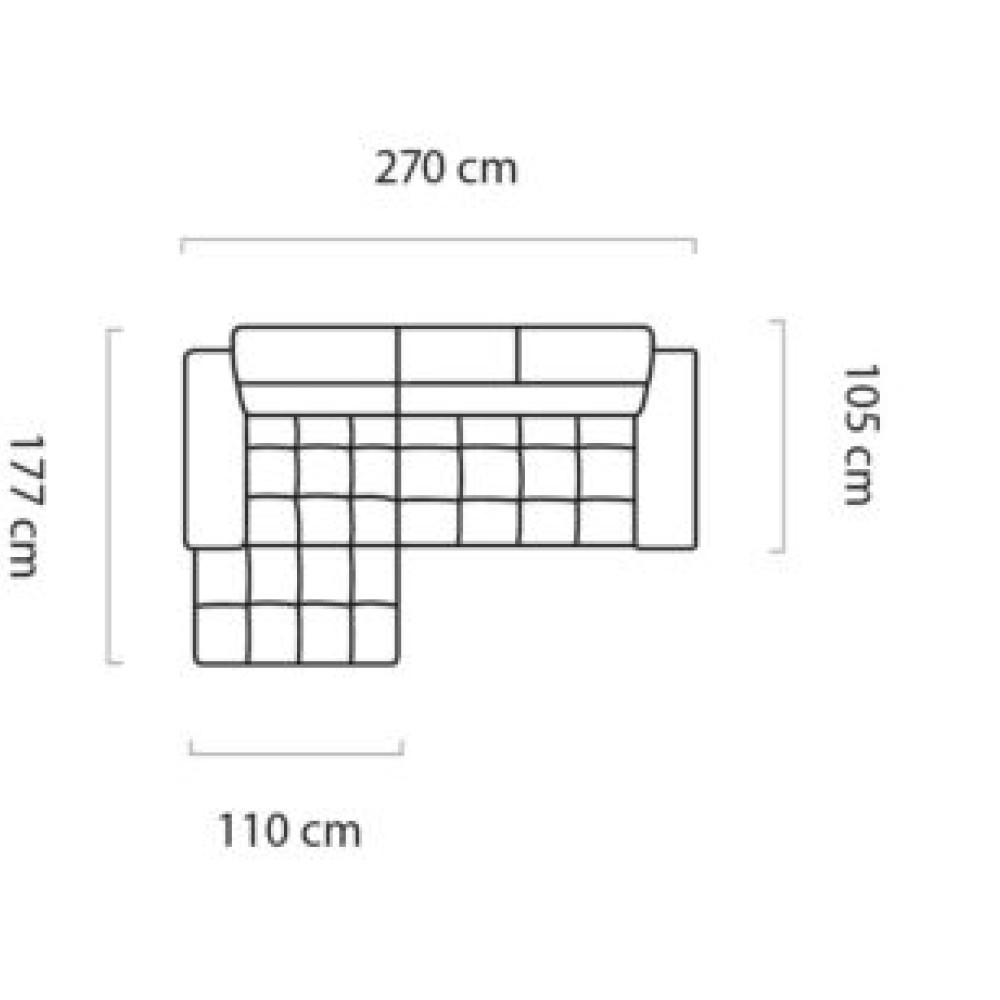 Stūra dīvāns  Plaza Mini “Avangarde Collection”