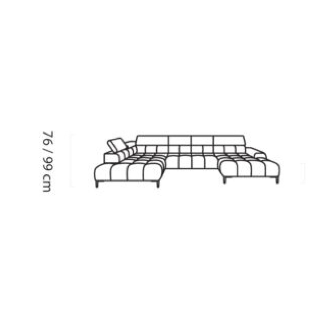 Stūra dīvāns  Plaza XL “Avangarde Collection”