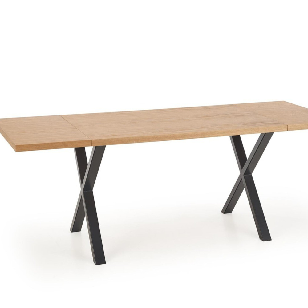 Saliekamais galds APEX dabīgais finieris 120/78 cm (pēc izvēles: darba virsmas pagarinājums)