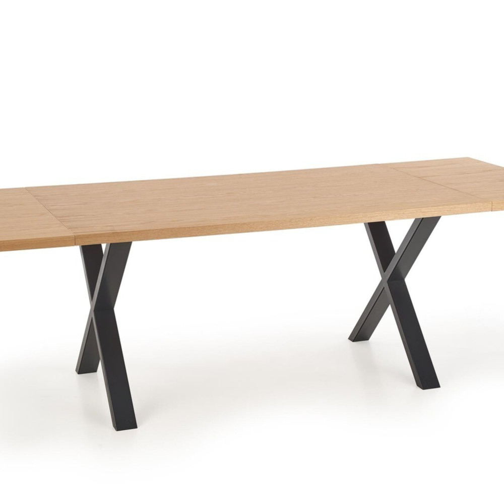 Saliekamais galds APEX dabīgais finieris 140/85 cm (pēc izvēles: darba virsmas pagarinājums)