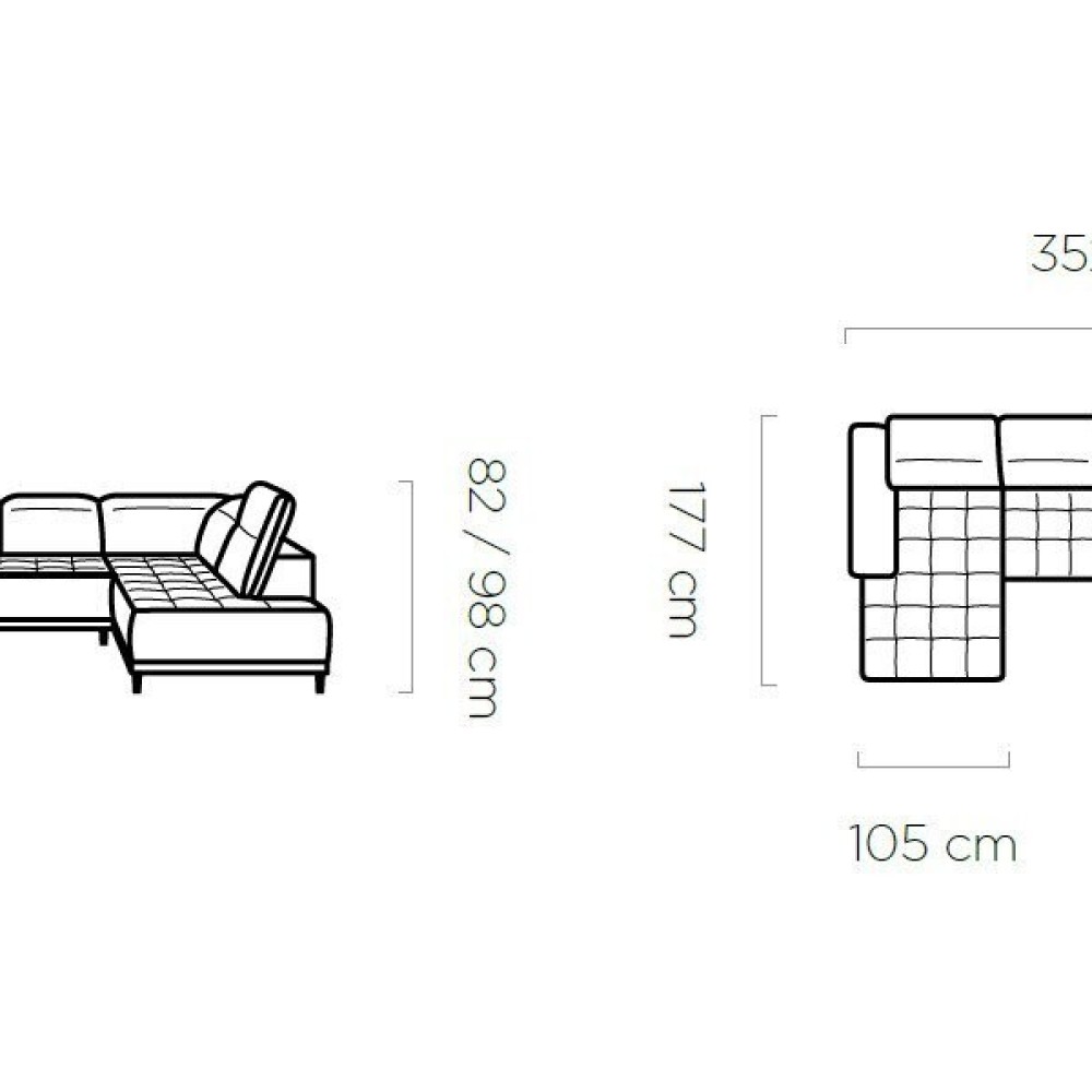 Stūra dīvāns FOCUS XL
