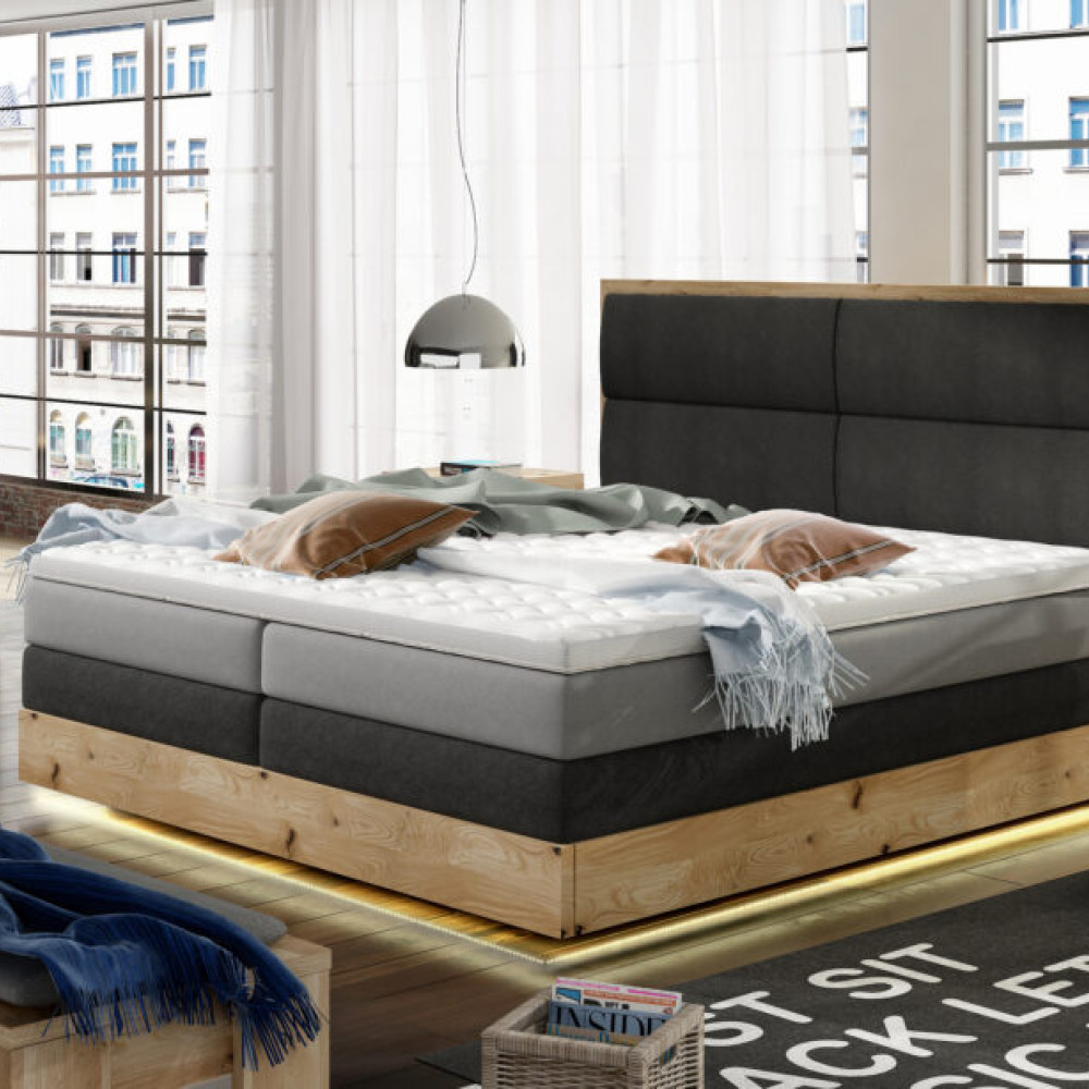 Gulta Trento LED  “Box springs massive wood Collection”